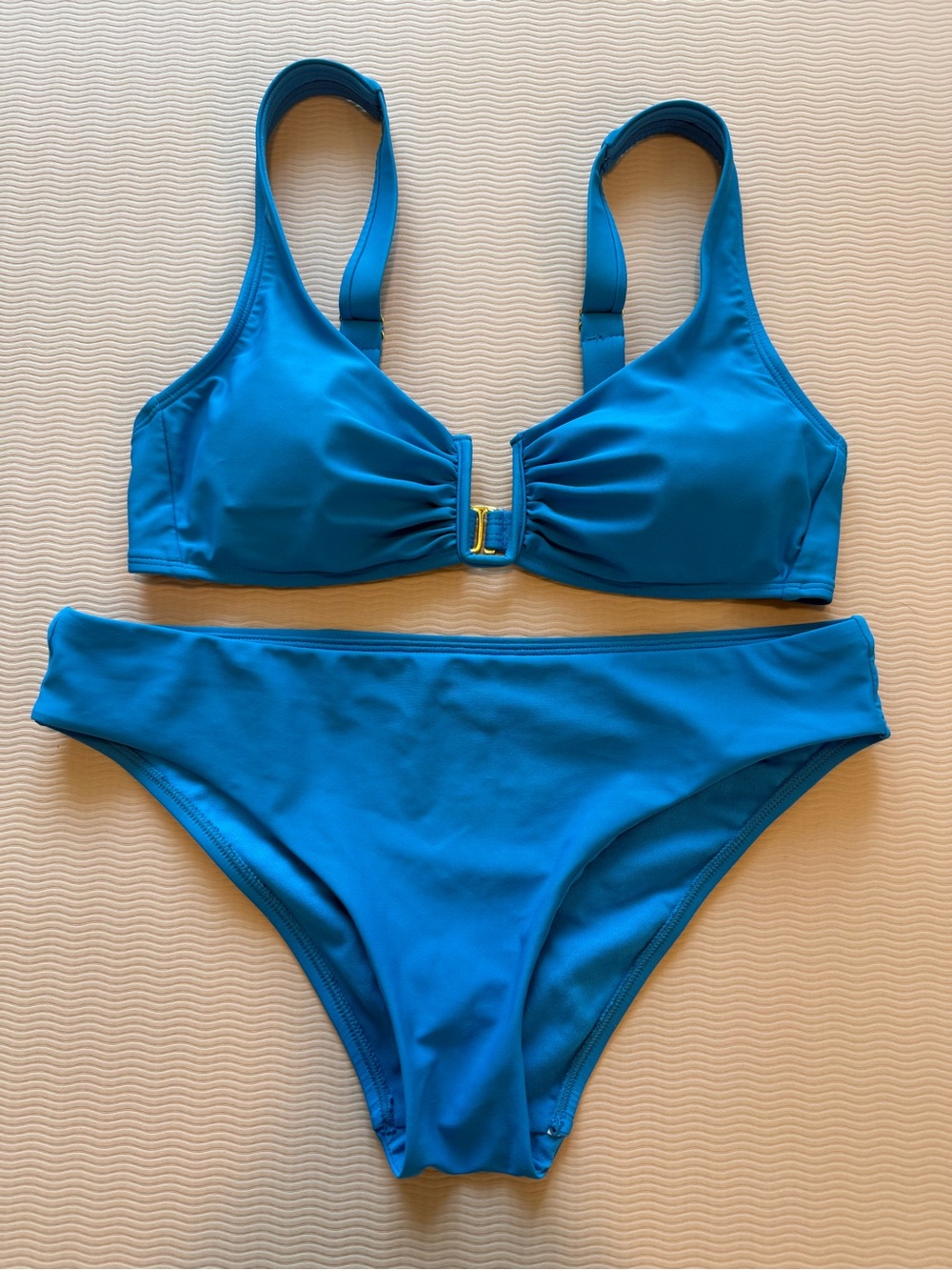 Shade & Shore Bright Blue Two-Piece Bikini Set - Picture 1 of 3
